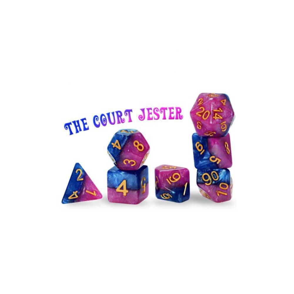 Gate Keeper Games & Dice Gate Keeper Games Halfsies Dice: The Court Jester, Multi-Colored