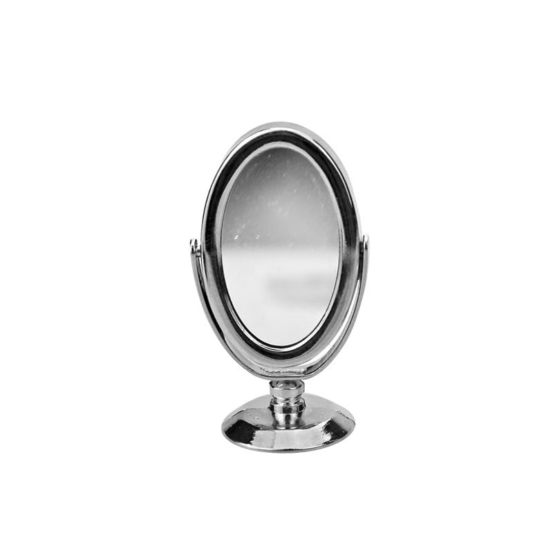 Gold 1/12 Miniature Mirror Dollhouse Decoration Accessories Dollhouse Decor