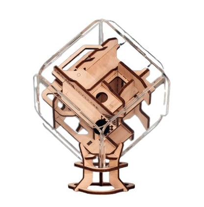Intrism Level One - Brain Teaser Puzzle for Ages 8+ - Made in USA | DIY Craft Kit & Gravity Maze Game - 47 Pieces
