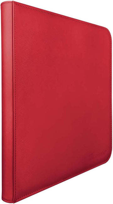 Ultra Pro E-15743 Ultra Pro-12 Pocket Zippered Pro Binder-Red, M