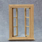 1:12 Scale Dollhouse Miniature Wood Window Frame Double Hung 6 Panel Glass Frames; Width 9.2cm, Height 13.5cm
