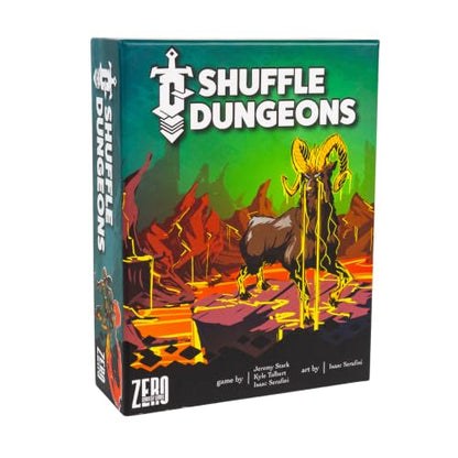 Zero Strategy Games Shuffle Dungeons Board Game - Solo and Co-op Dungeon Crawler for 1-4 Players
