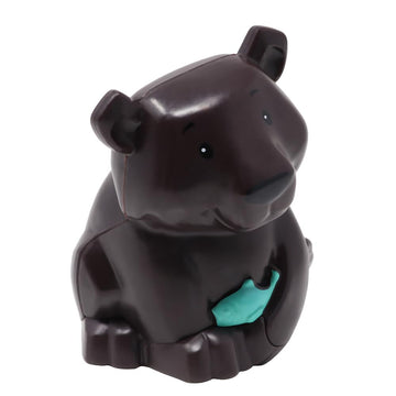 Fisher-Price Replacement Part for Collectible Little People Big ABC Animal Train Zoo Forest Playset HCL79 - Replacement Black Bear Figure Holding a