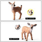 6 Pack Forest Animal Deer Figures Toy, Woodland Animal Figurine Party Supplies Christmas Buck Doe Fawn for Baby Shower Birthday Wedding