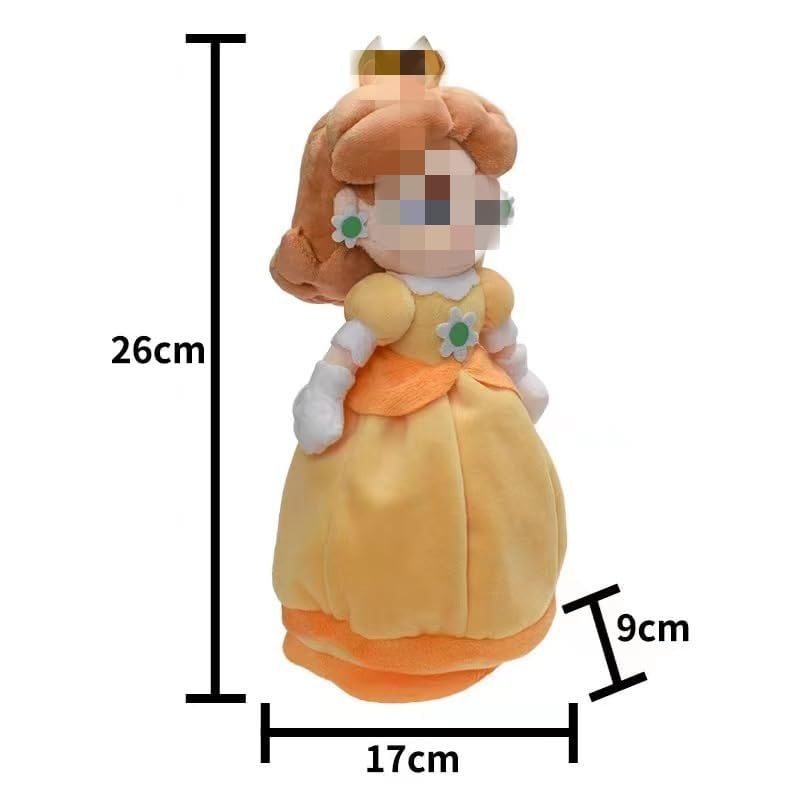 HUAWELL Sup Mari All Star Collection Princes Peach Plush Toy PrincessRosalina & Dasy Stuffed Plush 8" (Princes Peach & PrincessRosalina & Dasy)