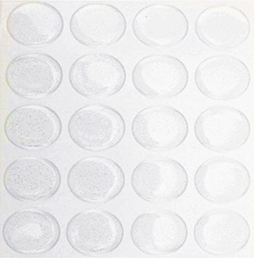 IGOGO Epoxy Resin Dome Stickers - Clear or Glitter Self-Adhesive Dots for DIY Crafts, Bottle Caps, Hair Bows, Scrapbooks, Jewelry & Pendants 1 Inch