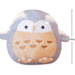 JOSON Owl Animal Plush Children's Pillow, Super Soft owl Pillow, Cute Furry owl Plush Toys, Boys Daughter Christmas, Birthday Gifts. (Grey)
