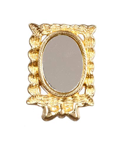 International Miniatures by Classics Dollhouse Miniature Mirror in a Gold Toned Frame