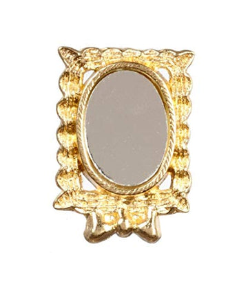 International Miniatures by Classics Dollhouse Miniature Mirror in a Gold Toned Frame