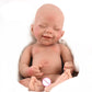 DangTpor 16" Realistic Newborn Silicone Baby Doll - 4.4 Lbs, 3D Painted Skin, Visible Veins, Weighted Sleeping Girl