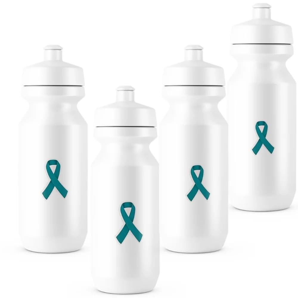 Fun Express - Awareness Ribbon Stickrs Teal 500pc - Stationery - Stickers - Stickers - Roll - 1 Piece