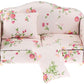Dollhouse Furniture Set 3 Pcs 1:12 Dollhouse Miniature Wooden Sofa Cushions Armchair Pillow Kit Dolls House Furniture Couch with 1 Pc Dollhouse