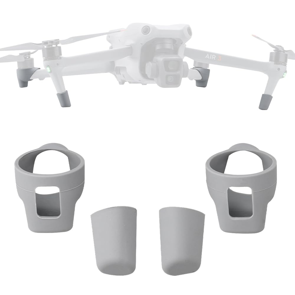 CAPART Landing Gear Mats for DJI Air 3 / 3S, Landing Legs Wear-Proof Dust-Proof Feet Caps