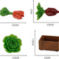 4Pcs/Set Miniature Dollhouse Agricultural Tools Decoration Toy Gift Tool 1/12 Doll Garden, Vegetable Basket, DIY Doll House Kit