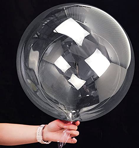 20 Inch Bobo Balloons, 10 Pcs Clear Bobo Balloon, Large Bubble Balloons