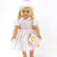 American Fashion World Birthday Girl Outfit for 18Inch Dolls | Party Hat, Dress, Present