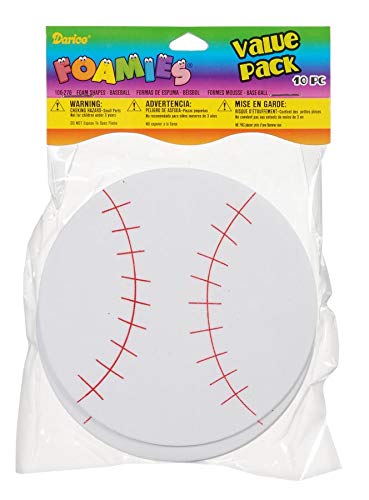 FOAMIES 106-276 Foamies 106-2794 Shapes Baseball, 4.5"