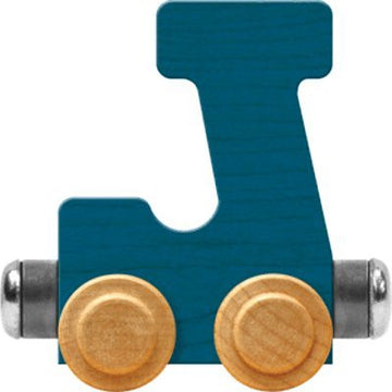 Maple Landmark NameTrains Bright Letter Car J - Made in USA