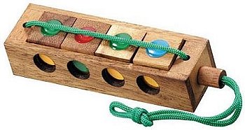 Crazy Four Brain Teaser Wooden Puzzle