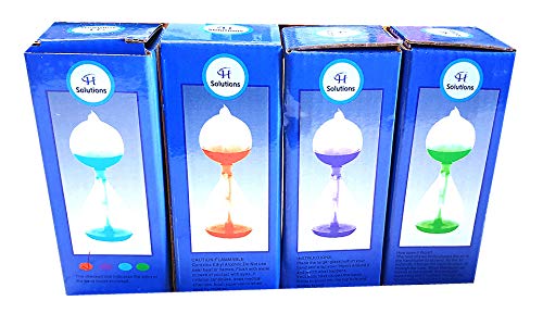 Colorful Office Thinking Mini Hand Boiler, Glass Energy Transfer Demonstration, Desktop Science Display, 4 Pack (Red, Green, Blue & Purple)