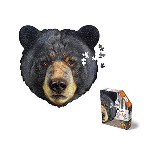 e11even Madd CAPP Puzzles - I AM Bear - 300 Pieces - Animal Shaped Jigsaw Puzzle, 6010