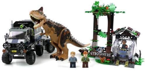 LEGO Jurassic World Carnotaurus Gyrosphere Escape 75929 Building Kit (577 Pieces)
