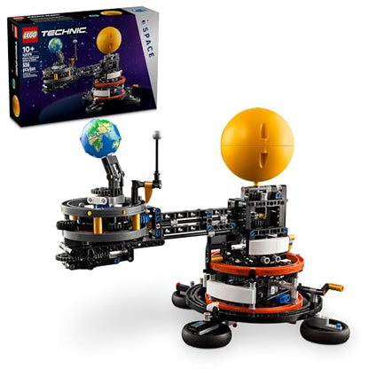 LEGO Technic Planet Earth and Moon in Orbit Building Set, Outer Space Birthday Gift for 10 Year Olds, Solar System Toy for Imaginative, Independent