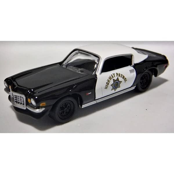 1970 Chevy Camaro Z28 California Highway Patrol (CHP) Black and White America's Finest Limited Edition to 3,600 Pieces Worldwide 1/64 Diecast Model