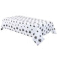 Orangetex 4 Pieces Puppy Paw Print Plastic Tablecloth Disposable Table Cover Themed Birthday Party Decorations for Dog Supplies