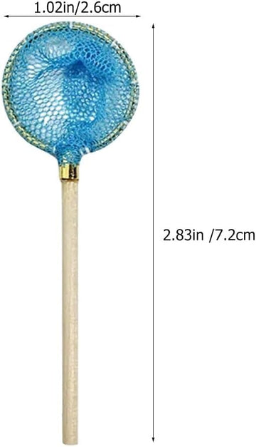 2Pcs 1/12 Miniature Fishing Nets Dollhouse Decoration Accessories, DIY Doll House Kit, Decorations