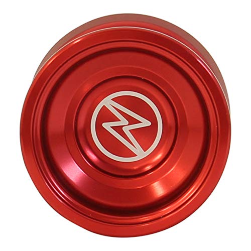 Yoyo King Proteus Professional Responsive Aluminum Yoyo - Metal Ball Bearing Yo-Yo for Kids & Adults - Long Spin Narrow C Bearing, Extra String - Red