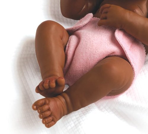 JC Toys - La Newborn First Day African American| Anatomically Correct Real Girl Baby Doll | 14" All-Vinyl | Made in Spain | Designed by Berenguer |