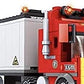 General Jim's Big Red Semi-Truck Building Blocks Truck Vehicle | Compatible with Lego and All Major Brick Building Brands