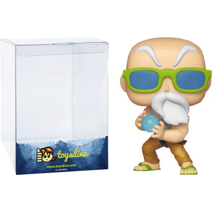 Funko Master Roshi (Specialty Series): P o p ! Animation Vinyl Figurine Bundle with 1 Compatible 'ToysDiva' Graphic Protector (533-36607 - B)