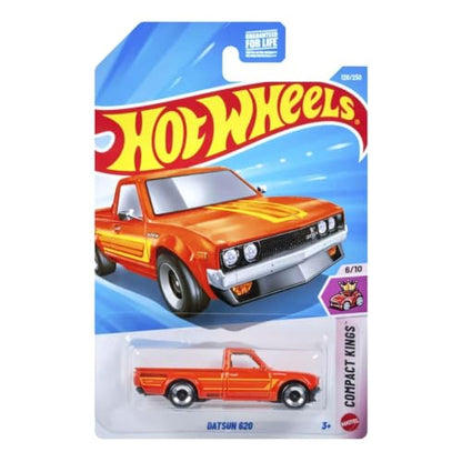 Hot Wheels Datsun 620 Truck, Die Cast, 1:64 Scale, Orange, #120/250