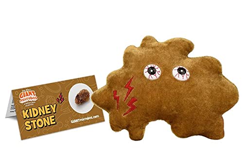 GIANT MICROBES Kidney Stone Plush, Kidney Stone Gift, Kidney Stones, Kidney Surgery Recovery Gifts, Chronic Pain, Nephrology Gifts, Urologist Doctor