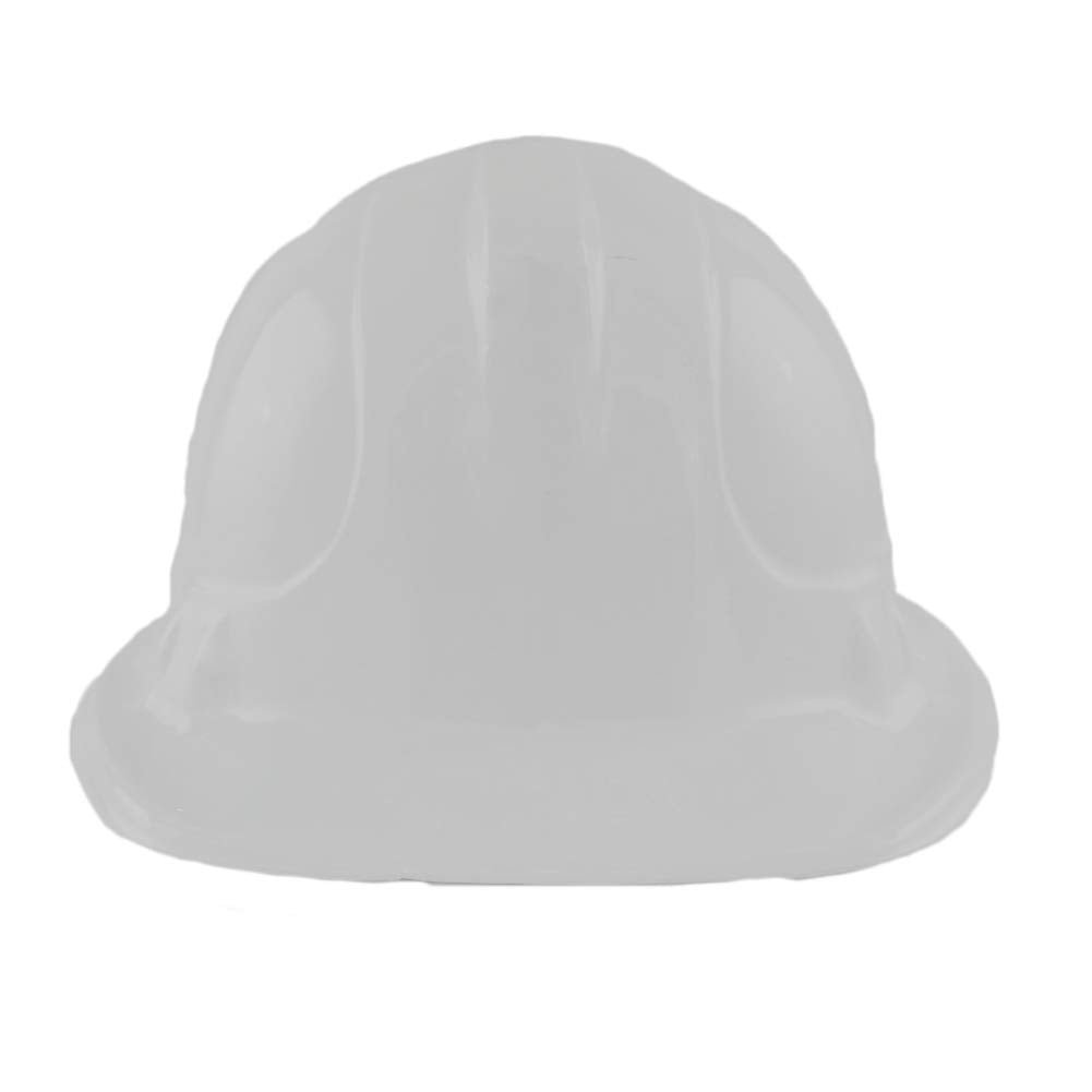 Windy City WHITE Plastic Miner Construction Hard Hats Set Of 12