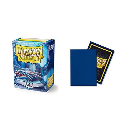 5 Packs Dragon Shield Matte Blue Standard Size 100 ct Card Sleeves Value Bundle!