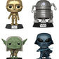 Funko POP! Star Wars: Concept Series - Yoda, Darth Vader, R2-D2 and C3-PO - 4 Pack - Amazon Exclusive - Collectable Vinyl Figure - Gift Idea -