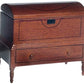 Dollhouse Miniature 1:12 Scale Walnut Lincoln Dome Chest #T6745
