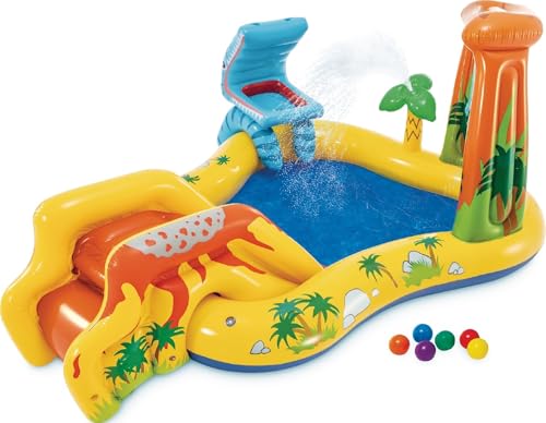 INTEX Dinosaur Inflatable Swim Center & Kiddie Pool for Outdoor Play