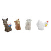 Mattel Replacement Parts for Little-People Christmas Nativity Playset - Replacement Donkey, Cow, Goat and Chicken ~ Works with FPT07, DPX53, J2404 and