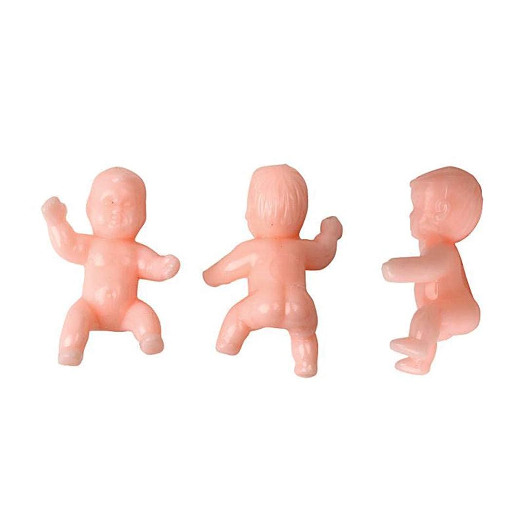 24Pcs King Cake Babies, 1.2 Inch Mini Babies for Baby Shower Game