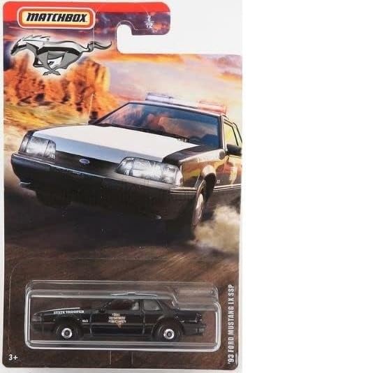 Matchbox Limited Edition Mustang Series 3?Pack Bundle | '19 Coupe, ’93 LX SSP Convertible & ’18 Convertible | 1:64 Die?Cast Vehicles - Ages 3+