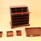 EatingBiting 1:12 Dollhouse Miniature Doll Cabinet, Doll Furniture Room Bed Wooden Drawer Cabinet Dollhouse Desk Wooden TV Cabinet Living Room Set