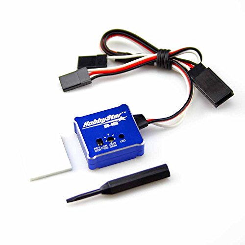 HobbyStar HS-400 Gyro, Adjustable Stability Control System, Drift-Assist - Blue