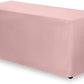 Gee Di Moda Fitted Tablecloth - 72 x 30 Inch Pink Floor-Length Fitted Table Cloth for 6 Foot Rectangle Table, Heavy Duty Washable Fabric for Parties