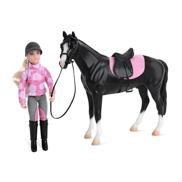 Breyer Freedom Series English Horse and Rider Figurine - Premium 1:12 Scale Collectible Horse Toy - Educational Equestrian Gift for Girls