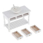 Baosity 1/12 Scale Basin Sink,Mini House Bathroom Furniture Sink,Wash Basin Cabinet for Doll House Furniture Model Bathroom Kitchen Decoration