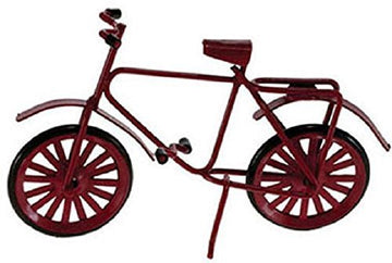 International Miniatures Dollhouse Miniature Red Bicycle